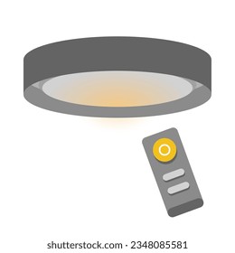 Luz de estanqueidad negra, luz de noche, mando a distancia, ilustración del interruptor.