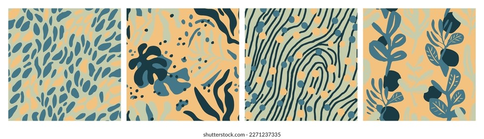 Black Seamless Color Palm Scribble Background. Orange Seamless Classic Isolated Template, Seamless Pattern. Bright Repetitive Decoration Foliage Textile Texture. 