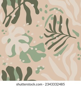 Black Seamless Color Tropic Scribble Background. Light Repetitive Classic Beach Fabrics, Seamless Vector. Gradient Endless Nature Beautiful Decor Art. 