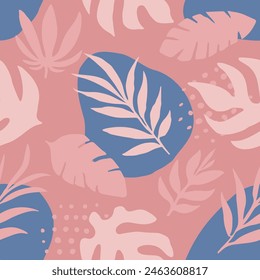 Fondo de pantalla de garabato de follaje contemporáneo sin costuras negro. Ilustración de belleza de color repetido claro, textura sin costuras. Impresión de elemento de floración creativa repetitiva púrpura. 
