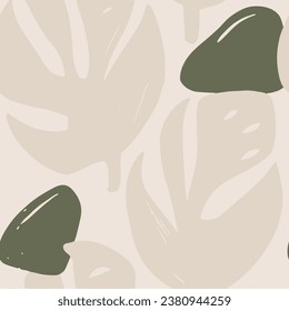 Black Seamless Contemporary Spring Element Design. White Seamless Creative Jungle Invitation, Seamless Print. Colorful Continuous Summer Decorative Surface Backdrop. 