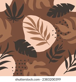 Black Seamless Elegant Artistic Shape Print. Gradient Endless Decoration Blossom Invitation, Seamless Wallpaper. Vibrant Repetitive Fashion Branch Element Texture. 
