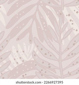 Black Seamless Exotic Spring Beach Template Vector. Light Repeated Nature Tropic Branch Watercolor Pattern. Brown Camouflage Botanical Hawaiian Shape Texture.