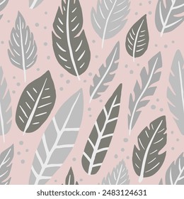 Schwarzer nahtloser frischer Quill-Oberflächendruck. Gradient Kontinuierliche indische Federn Textil, nahtloser Hintergrund. Bunte nahtlose Farbe Gefieder hinterlässt Design. Federn