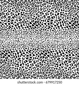 Black seamless Leopard pattern