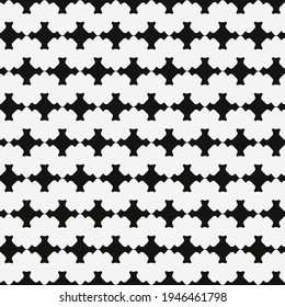 Patrón monocromo sin foco negro. Forma Impresionante Y Fondo Blanco.