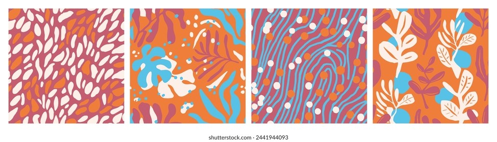 Black Seamless Nature Decorative Paint Vector. Yellow Repeated Fashion Beautiful Surface, Seamless Art. Hippie Repetitive Decoration Plant Element Background. 