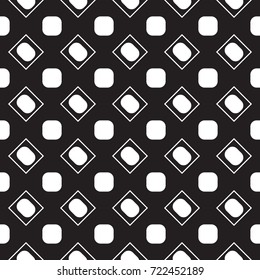 Black seamless pattern with squares.