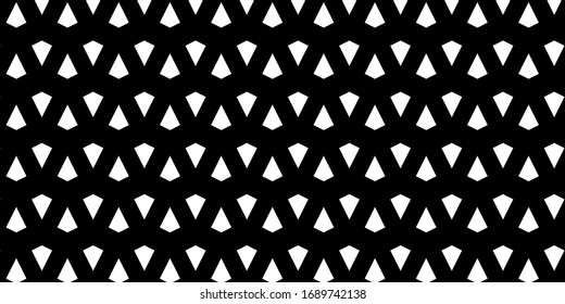 Schwarze nahtlose Muster und weißer geometrischer Hintergrund Sie können diese Formate als Banner, Visitenkarten, festliche Dekorationen, Grußkarten, verschiedene Designs.
