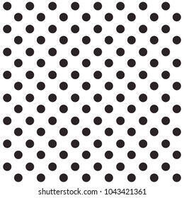 black seamless polka dots pattern
