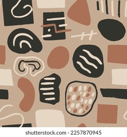 Black Seamless Summer Graphic Paint Texture. Purple Repetitive Classic Beautiful Element, Seamless Print. Colorful Endless Trend Artistic Invitation Wrapping