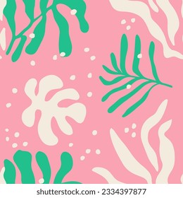Black Seamless Summer Graphic Textile Backdrop. Yellow Seamless Creative Beach Watercolor, Seamless Design. Vibrant Repetitive Abstract Foliage Decor Texture. 
