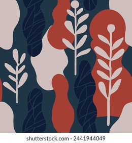 Textura de superficie aislada de verano sin costuras negra. Ilustración artística de moda repetida vívida, vector sin costuras. Estampado textil de ramificación clásica repetitiva amarilla. 