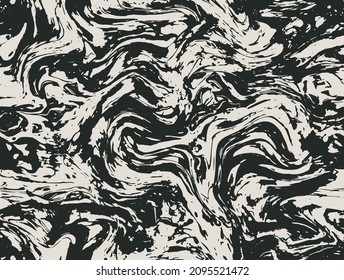 Black Seamless Watercolor Vector Design. Pastel Repeat Vintage Paint Pattern. White Repeat Aqua Graphic Ink. Bright Seamless Color Graphic Surface. Seamless Backdrop.