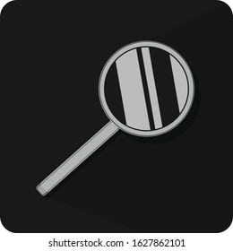 Black search flat icon, apps icon