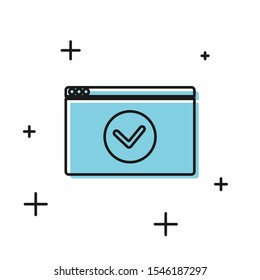 Black Secure your site with HTTPS, SSL icon isolated on white background. Internet communication protocol.  Vector Illustration