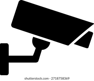 Cámara de seguridad negra en el fondo blanco de vigilancia cctv