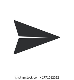 black send fly aeroplane airplane go icon vector