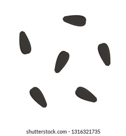 black sesame vector. free space for text. wallpaper. copy space.