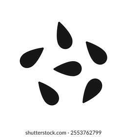 black sesame vector. free space for text. wallpaper. copy space.