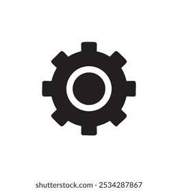 Arte de diseño de icono de ajuste negro