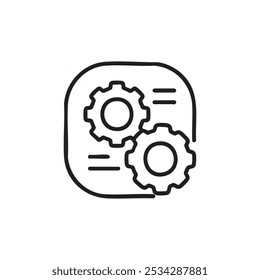 Schwarze Einstellung Symbol Design Art