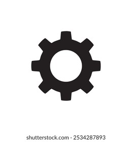 Black setting icon design art