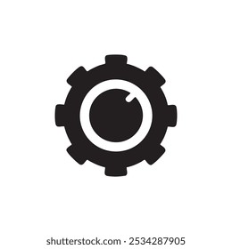 Arte de diseño de icono de ajuste negro
