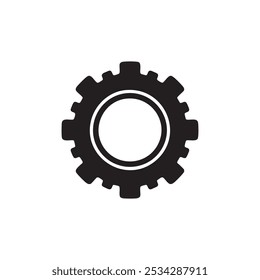 Black setting icon design art