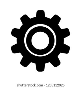 Black settings icon