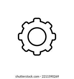 black Settings  - vector icon