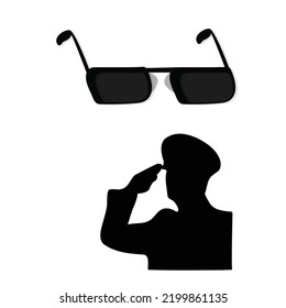Black Shades Military Salute Great 