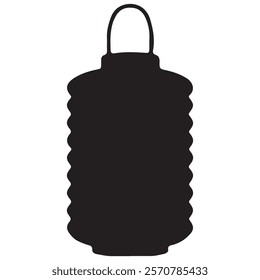 black shape Chinese New Year Paper Rectangle Corrugated Lantern, for various designs