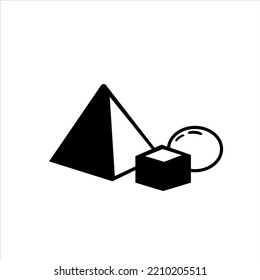 black shape vector white background 