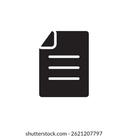 Documento isolado em forma de preto do cyberspace do arquivo para a página do arquivo da interface do usuário. Ícone de vetor em estilo plano