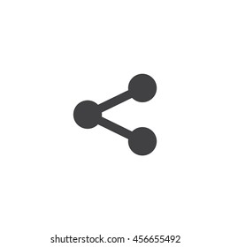 black share icon or button in flat style isolated vector illustration on white background