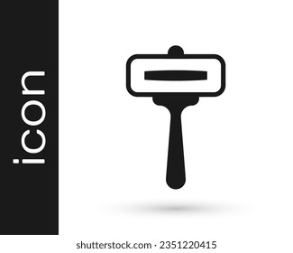 Black Shaving razor icon isolated on white background.  Vector