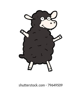caricatura de ovejas negras