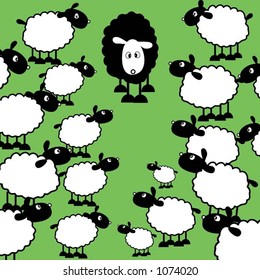 Black Sheep Of The Family - Vector