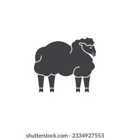 Black Sheep Icon Vector Design.