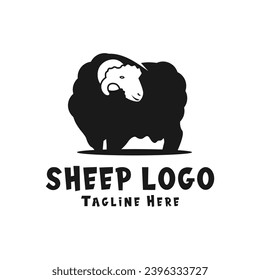 black sheep illustration logo design