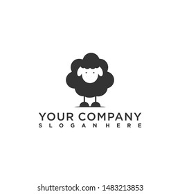 Black sheep logo design concept