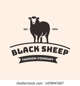 Black Sheep Logo Design Template