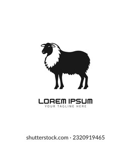 black sheep logo vector icon design template silhouette vector illustration