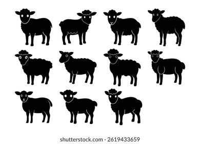 Black Sheep Silhouette Set Bundle Collection For Designers