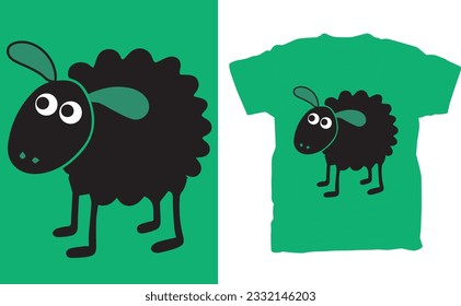 A black sheep vector design typically refers to a graphical representation of a sheep, specifically one that stands out from the rest due to its black coloration. Vector design refers to a graphic cre