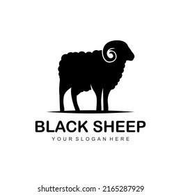 black sheep vector logo template