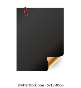 A black sheet of paper