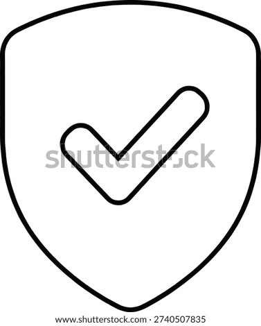 Black shield with checkmark white symbol