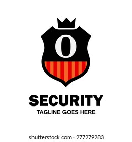Black Shield logo. Abstract secure shield logo design - various geometric shapes - Security visual identity - Security Logo template Monogram design elements Business sign identity vector illustration